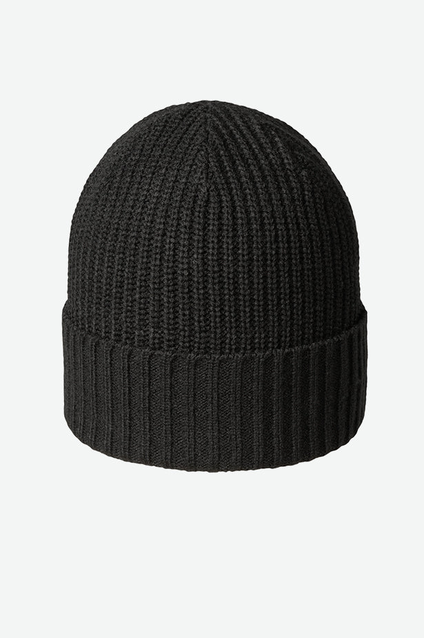 Canada Made Recycled Ribbed Beanie - Black