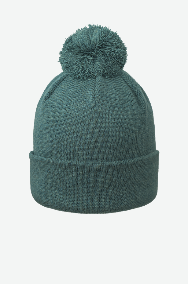 CANADA-MADE RECYCLED CUFFED POM BEANIE