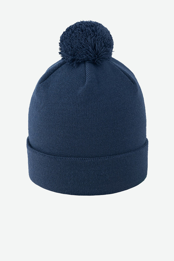 CANADA-MADE RECYCLED CUFFED POM BEANIE