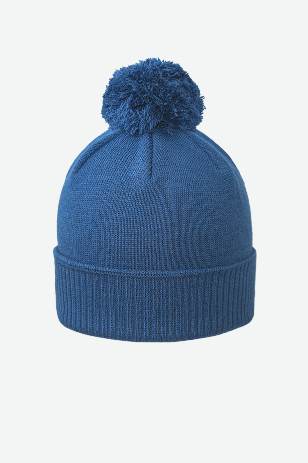 KIDS CANADA-MADE RECYCLED CUFFED POM BEANIE