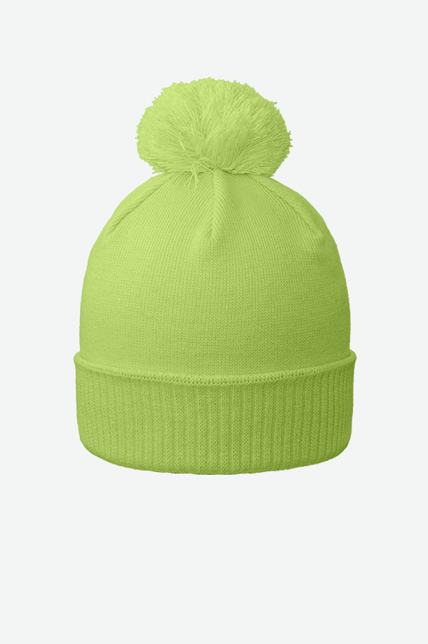 KIDS CANADA-MADE RECYCLED CUFFED POM BEANIE