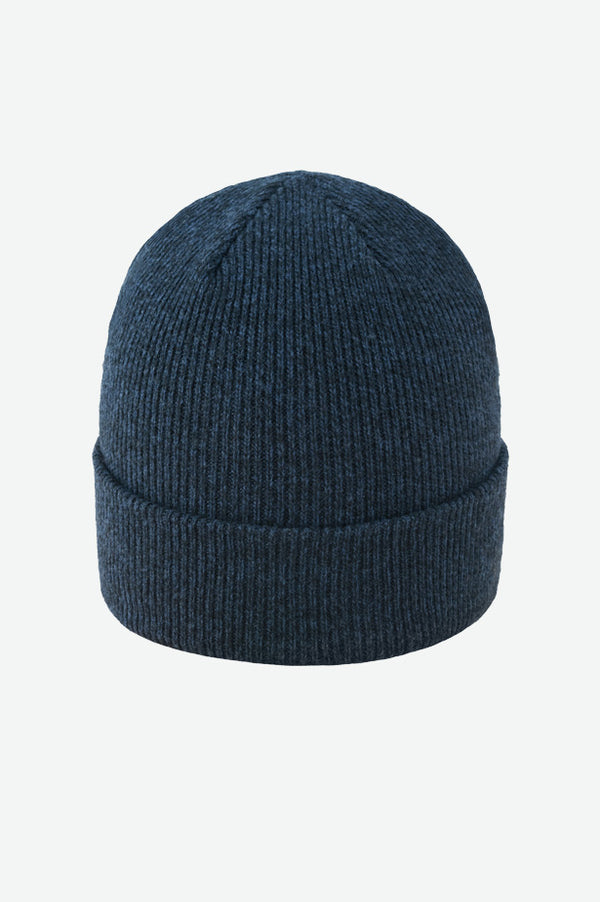MERINO RIBBED BEANIE WITH CUFF