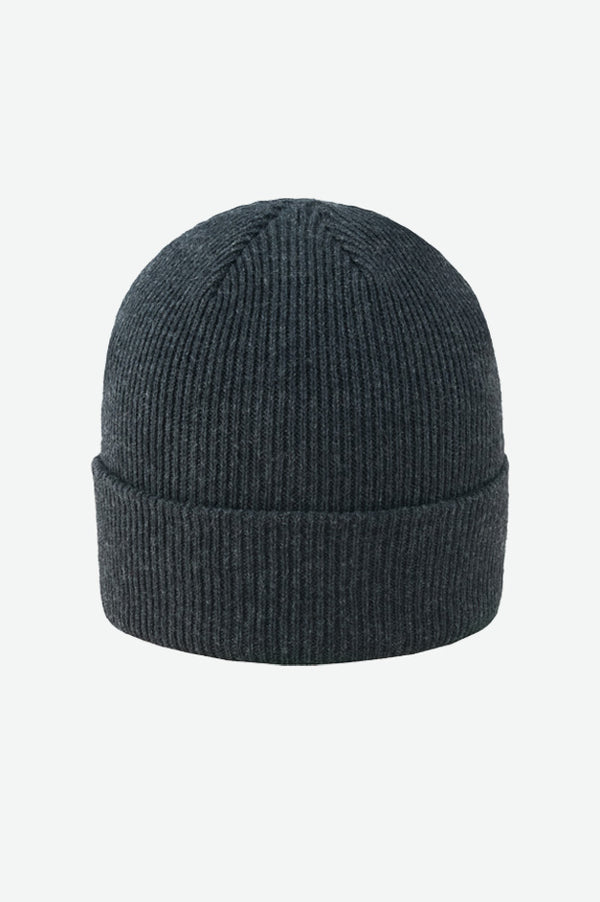 MERINO RIBBED BEANIE WITH CUFF