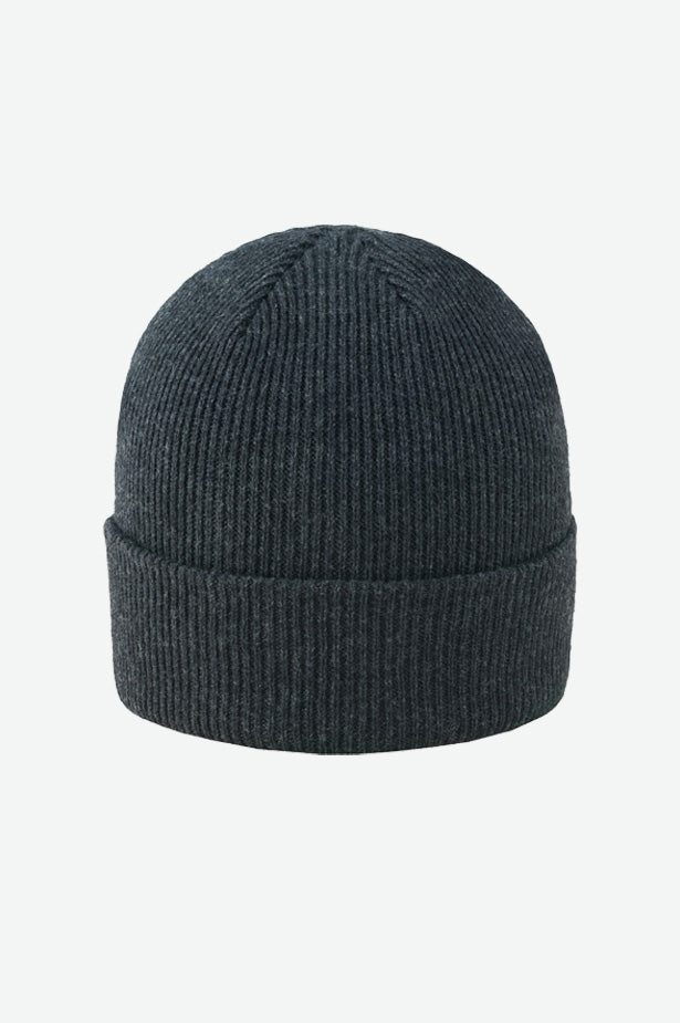 MERINO RIBBED BEANIE WITH CUFF