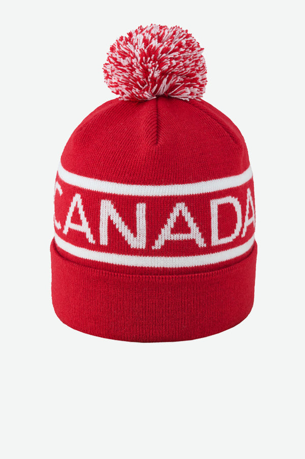 CANADA-MADE RECYCLED CANADA CUFFED POM BEANIE