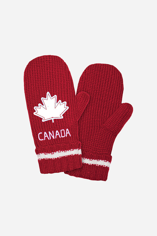 GET RED! Canada Mitt Red