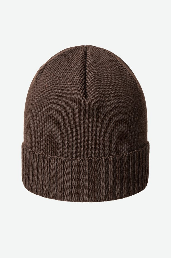 Canada Made Merino Ribbed Cuff Beanie - Dark Brown