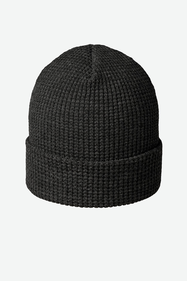 Canada Made Recycled Waffle Knit Beanie - Charcoal