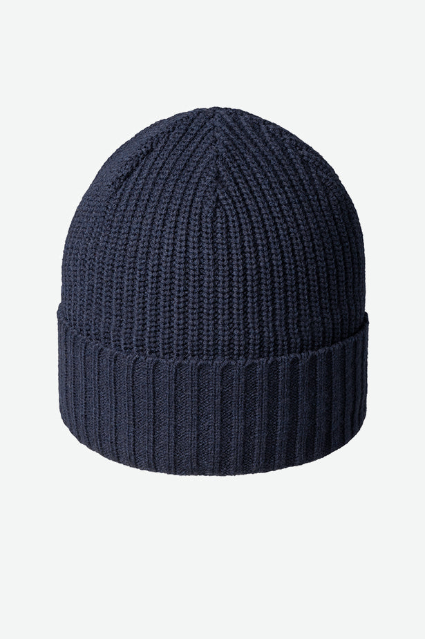 Canada Made Recycled Ribbed Beanie - Navy