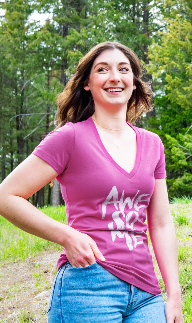 Awesome Womens Eco-Friendly T-Shirt-Berry