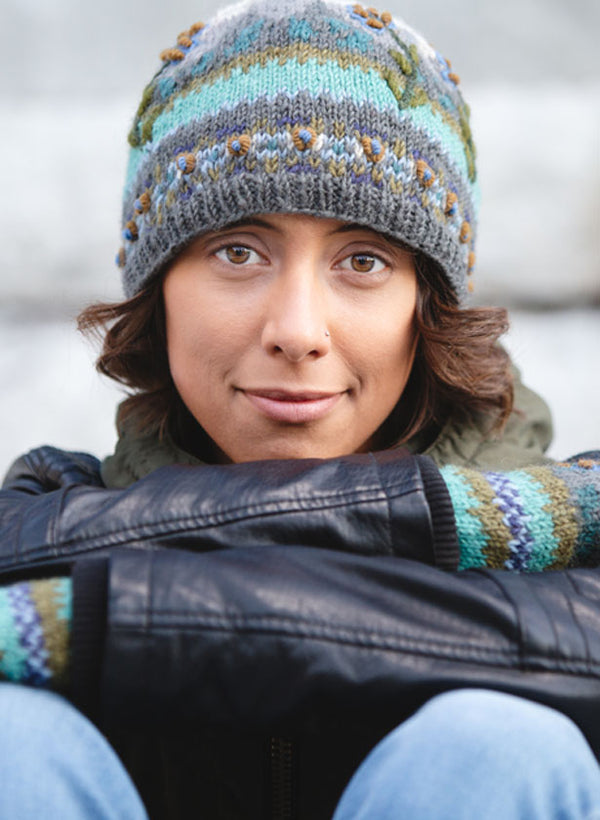 Lost Horizons Chloe Beanie and Mitts-Natural