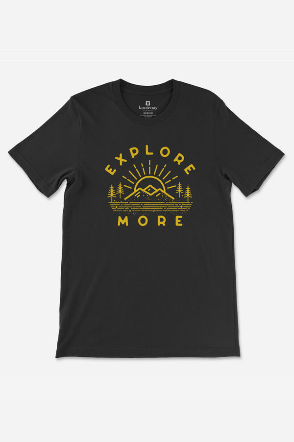 Explore Mens Eco-Friendly T-Shirt-black